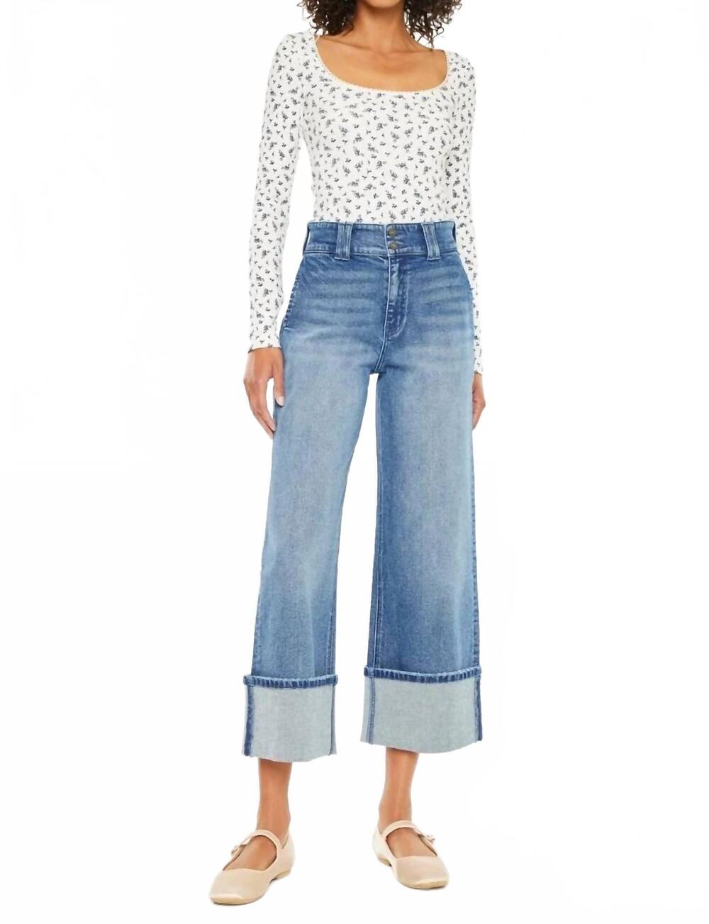 NEW KANCAN slow sunday high rise jeans in dark wash